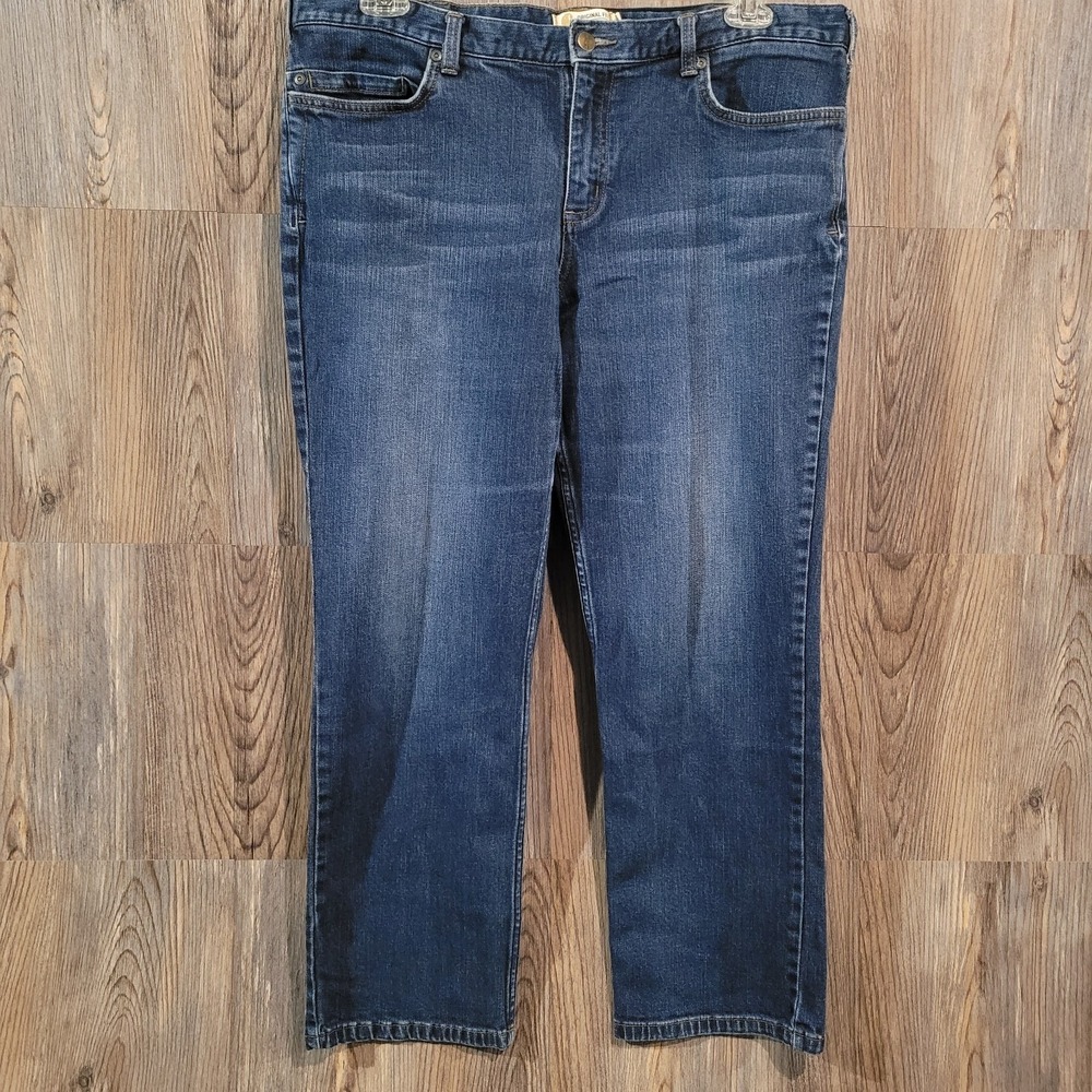 Carhartt Original Fit Straight Leg Jeans Sz 16S x 27 Mid Rise Dark Wash Workwear
